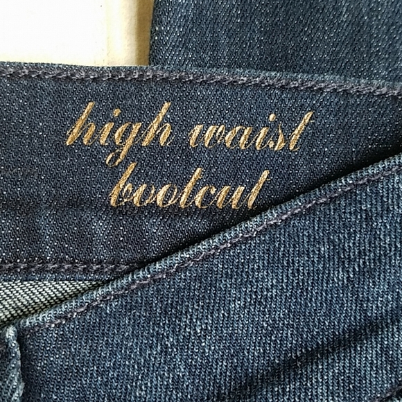 7 FAM High Waist Bootcut Dark Jean - Picture 4 of 9